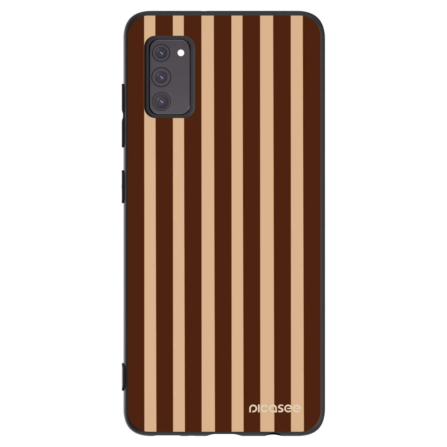 Picasee silikonový černý obal pro Samsung Galaxy A41 A415F - Brown lines