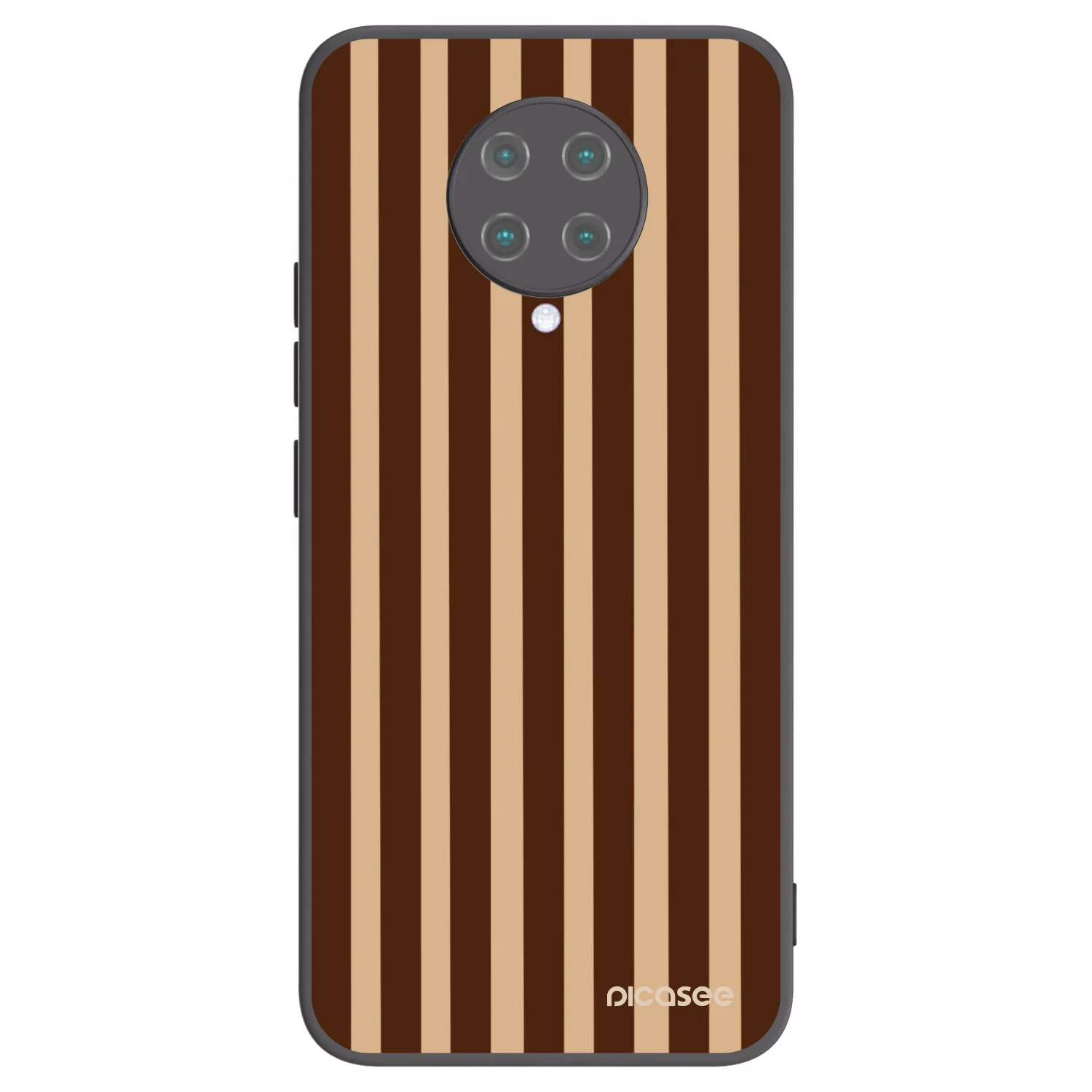 Picasee silikonový černý obal pro Xiaomi Poco F2 Pro - Brown lines