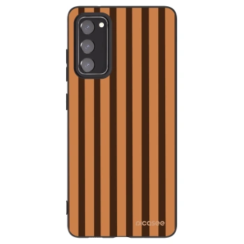 Picasee silikonový černý obal pro Samsung Galaxy S20 FE - Caramel lines