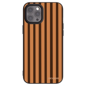 Picasee silikonový černý obal pro Apple iPhone 12 Pro Max - Caramel lines