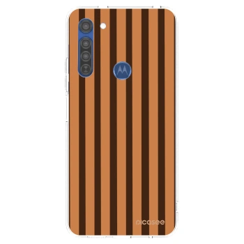 Obal pro Motorola Moto G8 - Caramel lines