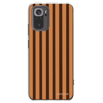 Picasee silikonový průhledný obal pro Xiaomi Redmi Note 10S - Caramel lines