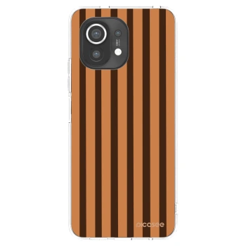 Picasee silikonový průhledný obal pro Xiaomi Mi 11 - Caramel lines