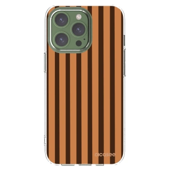 Picasee silikonový průhledný obal pro Apple iPhone 13 Pro - Caramel lines