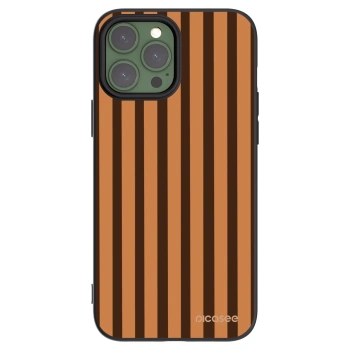 Picasee silikonový černý obal pro Apple iPhone 13 Pro Max - Caramel lines