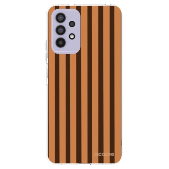 Picasee silikonový průhledný obal pro Samsung Galaxy A32 4G SM-A325F - Caramel lines