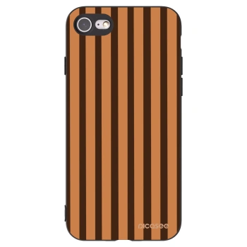 Picasee silikonový černý obal pro Apple iPhone SE 2022 - Caramel lines