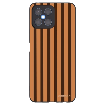 Picasee silikonový černý obal pro Honor X8 4G - Caramel lines