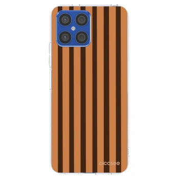Picasee silikonový průhledný obal pro Honor X8 4G - Caramel lines