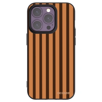 Picasee silikonový černý obal pro Apple iPhone 14 Pro - Caramel lines