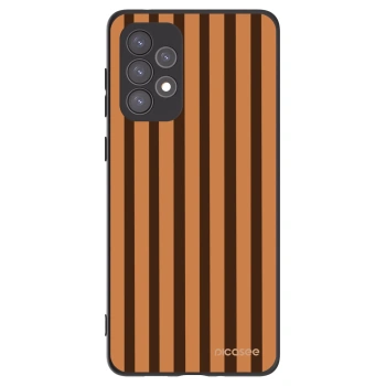 Picasee silikonový černý obal pro Samsung Galaxy A73 5G - Caramel lines