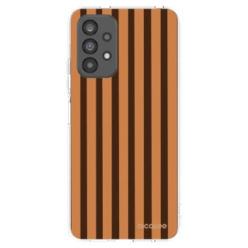 Picasee silikonový průhledný obal pro Samsung Galaxy A73 5G - Caramel lines