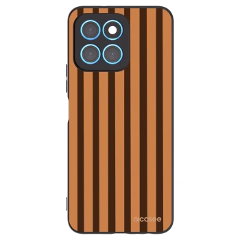 Picasee silikonový černý obal pro Honor X8 5G - Caramel lines