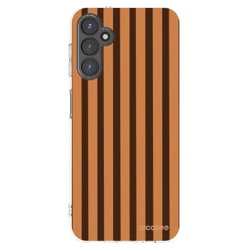 Picasee silikonový průhledný obal pro Samsung Galaxy A14 4G A145R - Caramel lines