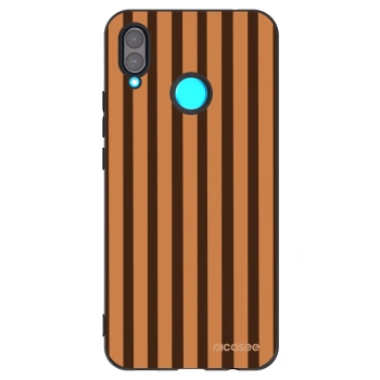 Picasee silikonový černý obal pro Huawei Nova 3 - Caramel lines