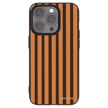 Picasee silikonový černý obal pro Apple iPhone 15 Pro - Caramel lines