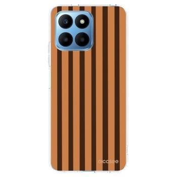 Picasee silikonový průhledný obal pro Honor 70 Lite - Caramel lines