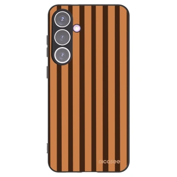 Picasee silikonový černý obal pro Samsung Galaxy S24+ S926B 5G - Caramel lines