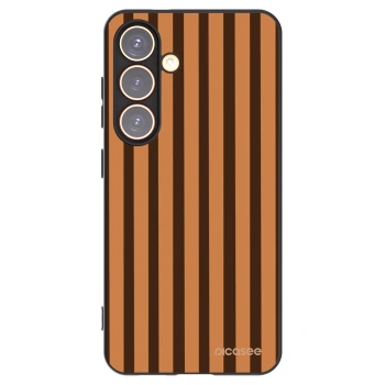 Picasee silikonový černý obal pro Samsung Galaxy S24 S921B 5G - Caramel lines