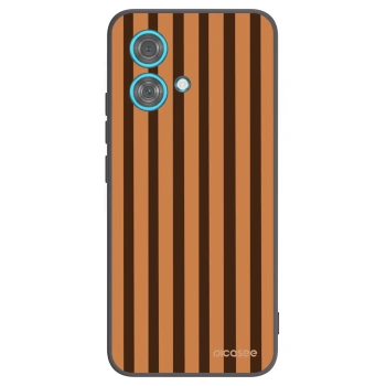 Picasee silikonový černý obal pro Motorola Edge 40 Neo - Caramel lines