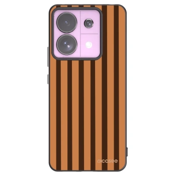 Picasee silikonový černý obal pro Xiaomi Redmi Note 13 Pro 5G - Caramel lines