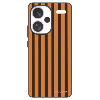 Picasee silikonový černý obal pro Xiaomi Redmi Note 13 Pro+ 5G - Caramel lines