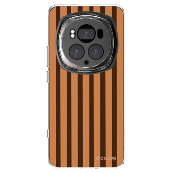 Picasee silikonový průhledný obal pro Honor Magic6 Pro - Caramel lines