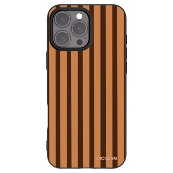 Picasee silikonový černý obal pro Apple iPhone 16 Pro Max - Caramel lines