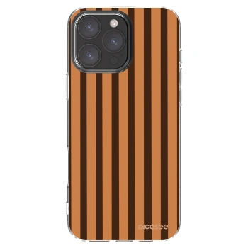 Picasee silikonový průhledný obal pro Apple iPhone 16 Pro Max - Caramel lines
