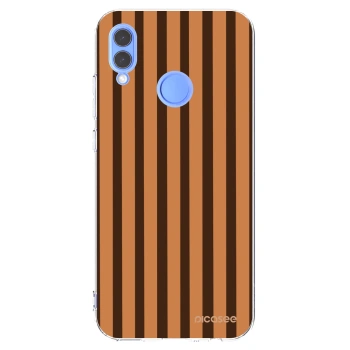 Picasee silikonový průhledný obal pro Honor 10 Lite - Caramel lines