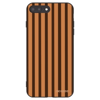 Picasee silikonový černý obal pro Apple iPhone 8 Plus - Caramel lines