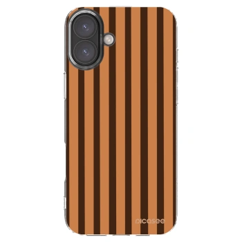 Picasee silikonový průhledný obal pro Apple iPhone 16 Plus - Caramel lines