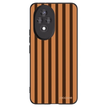 Picasee silikonový černý obal pro Honor 200 Pro 5G - Caramel lines