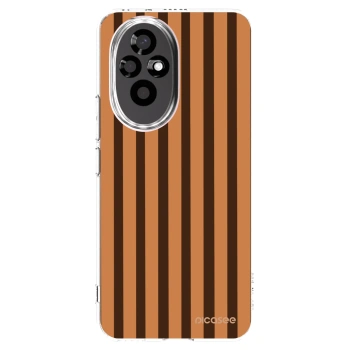 Picasee silikonový průhledný obal pro Honor 200 Pro 5G - Caramel lines