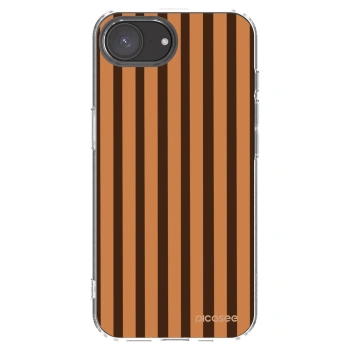 Picasee silikonový průhledný obal pro Apple iPhone 16e - Caramel lines