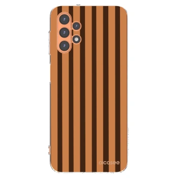 Picasee silikonový průhledný obal pro Samsung Galaxy A13 5G - Caramel lines