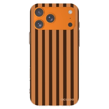Picasee silikonový průhledný obal pro Apple iPhone 17 Pro Max - Caramel lines