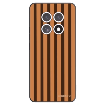 Picasee silikonový černý obal pro Xiaomi Redmi Note 15 4G - Caramel lines