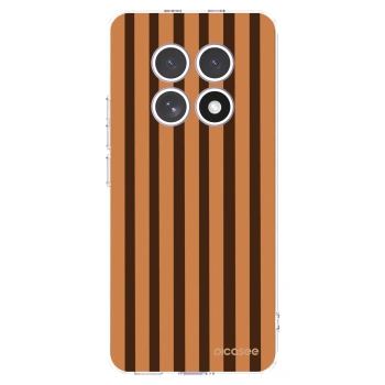 Picasee silikonový průhledný obal pro Xiaomi Redmi Note 15 4G - Caramel lines