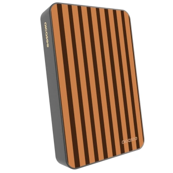 Picasee Powerbanka s MagSafe 10 000 mAh Šedá - Caramel lines