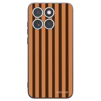 Picasee silikonový černý obal pro Motorola Edge 70 Fusion - Caramel lines