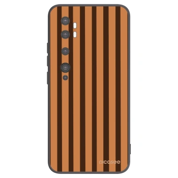 Picasee silikonový černý obal pro Xiaomi Mi Note 10 (Pro) - Caramel lines