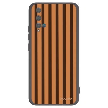 Picasee silikonový černý obal pro Huawei Nova 5T - Caramel lines