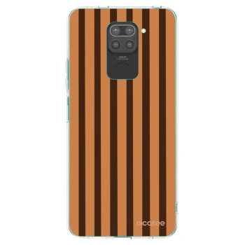 Picasee silikonový černý obal pro Xiaomi Redmi Note 9 - Caramel lines