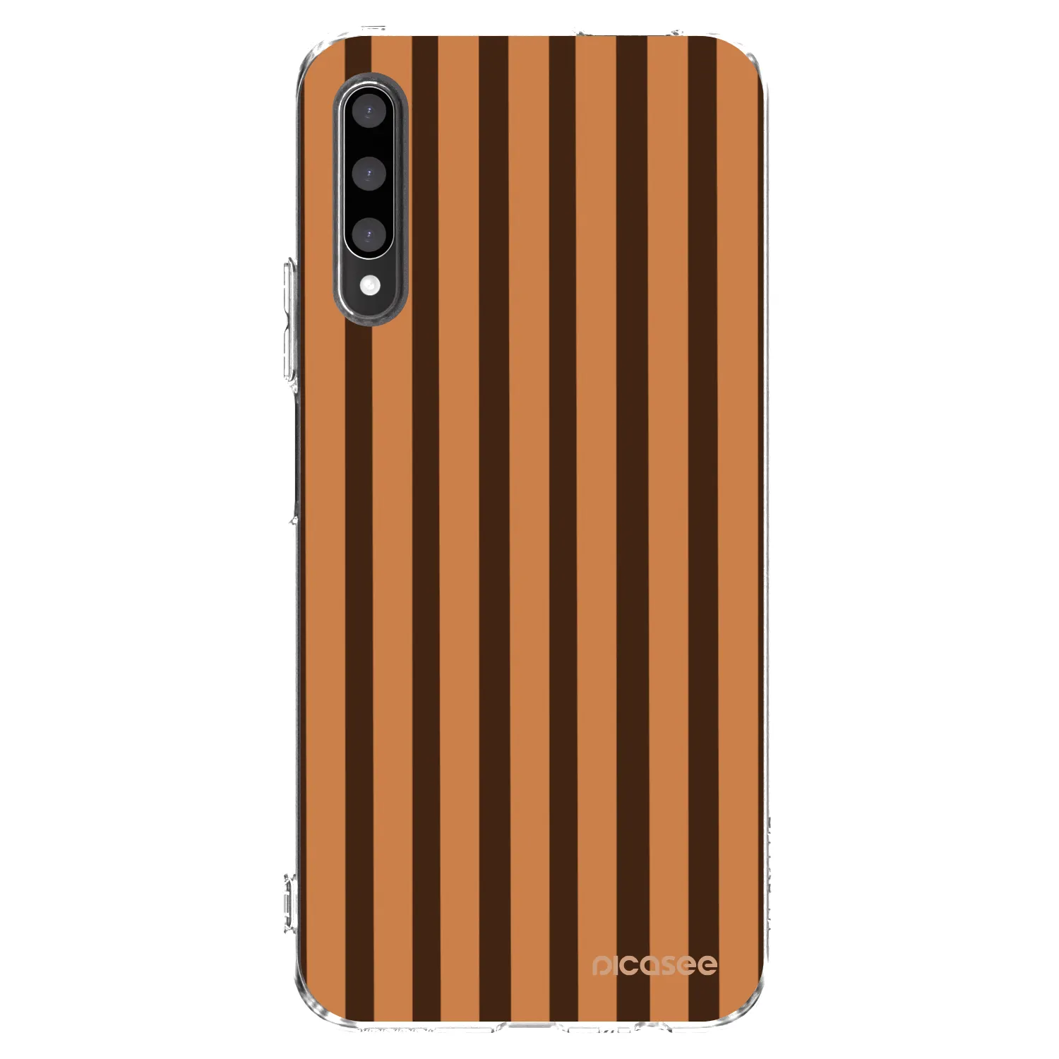 Picasee silikonový průhledný obal pro Honor 9X Pro - Caramel lines