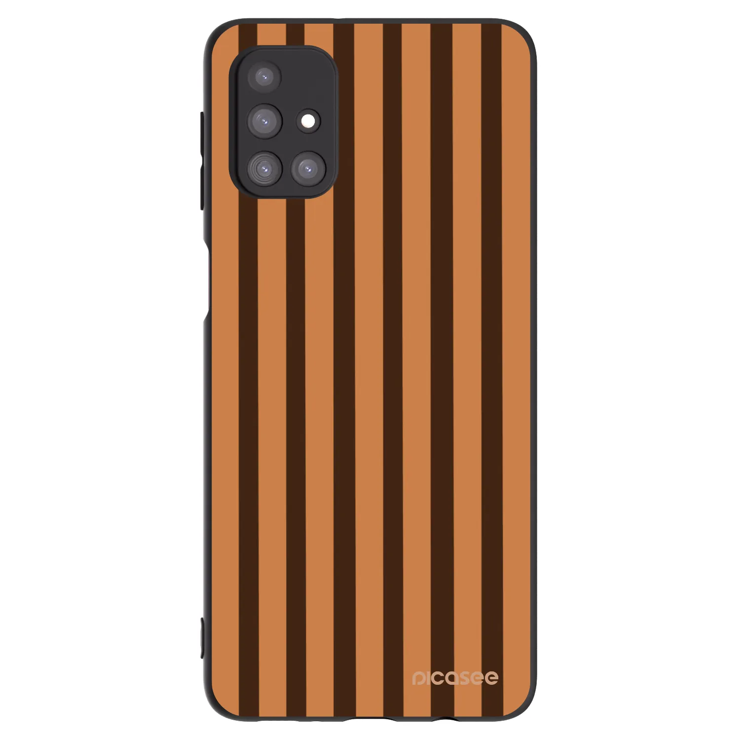 Picasee silikonový černý obal pro Samsung Galaxy M31s - Caramel lines