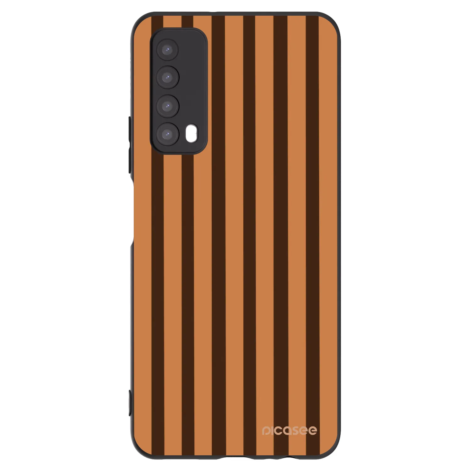Picasee silikonový černý obal pro Huawei P Smart 2021 - Caramel lines