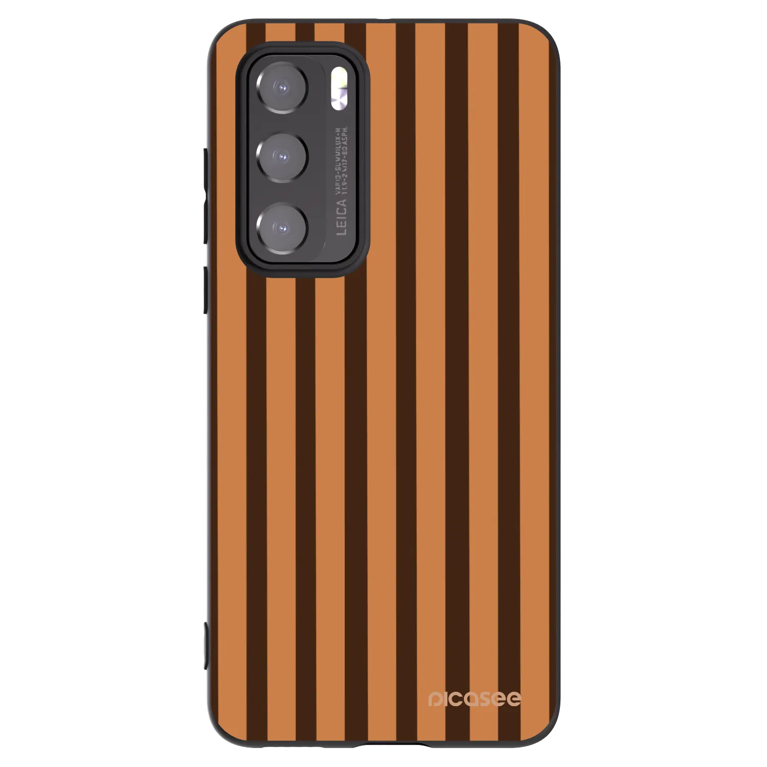 Picasee silikonový černý obal pro Huawei P40 - Caramel lines