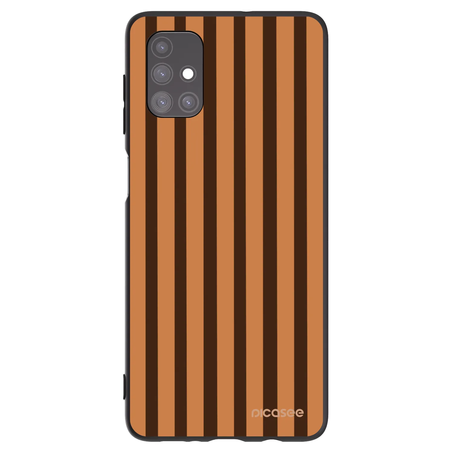 Picasee silikonový černý obal pro Samsung Galaxy M51 M515F - Caramel lines