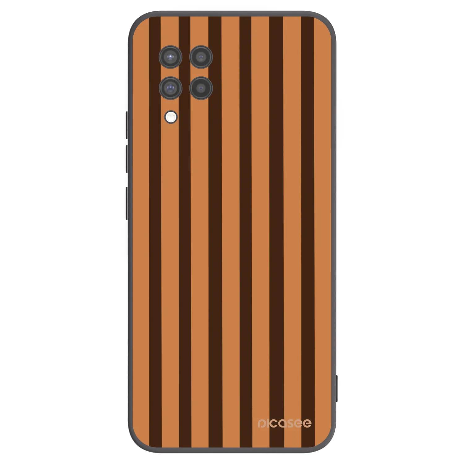 Picasee silikonový černý obal pro Samsung Galaxy A42 A426B - Caramel lines